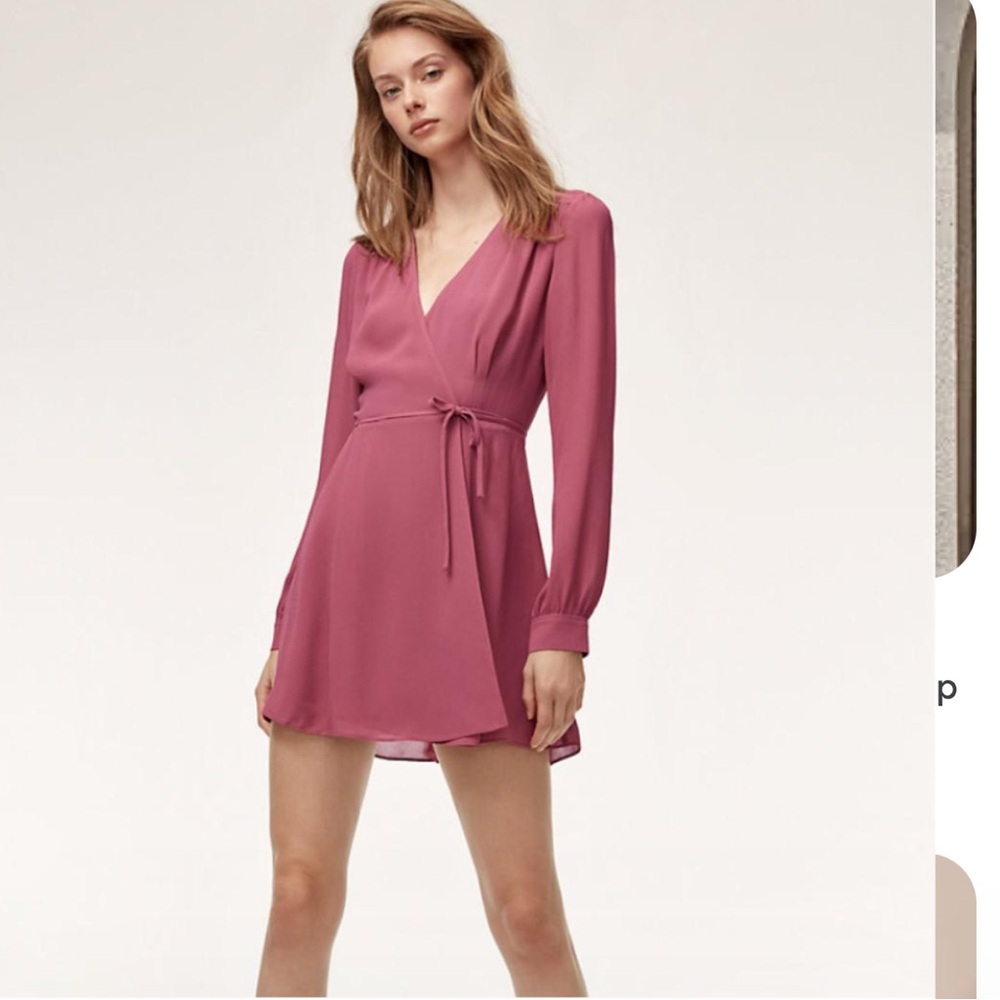 Sunday Best Elegant Pink Wrap Dress Sz 6